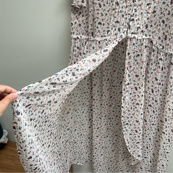 Torrid Sheer Floral Chiffon Split Maxi Tunic Top size 3X - Picture 5 of 8